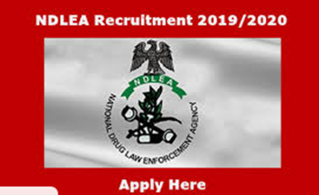 Ndlea Recruitment 2019/2020 Form Is Here | Register to Apply for at www.ndlea.gov.ng
