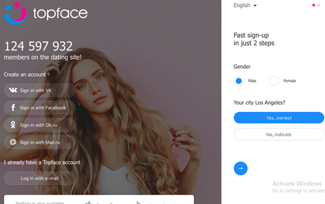 Topface Dating Registration | Meet girls and guys, chat, & Find Caring Singles