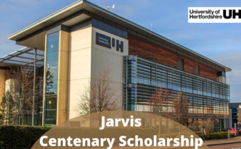 Jarvis Scholarship at University of Hertfordshire UK